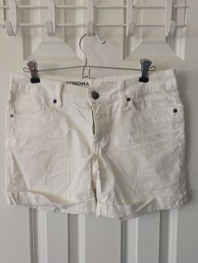 Sonoma White Women's Denim Boyfriend Jean Shorts- Size 2